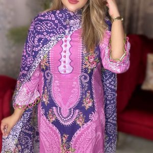 Zam Zam Premium Full Quality Swiss Lawn Three Piece