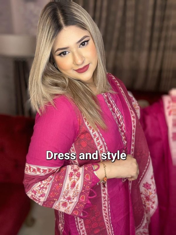 Al Karam Swiss Cotton Lawn Three Piece