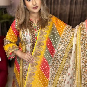 Premium Quality Zam Zam Swiss Cotton Lawn Three Piece