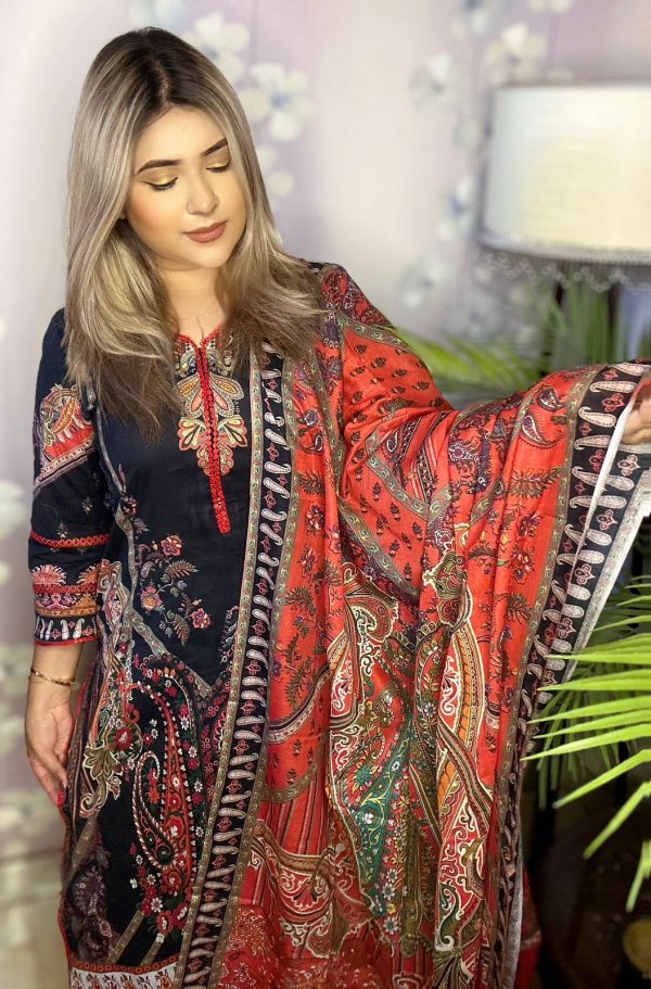 Premium Quality Zam Zam cotton Lawn Three Piece
