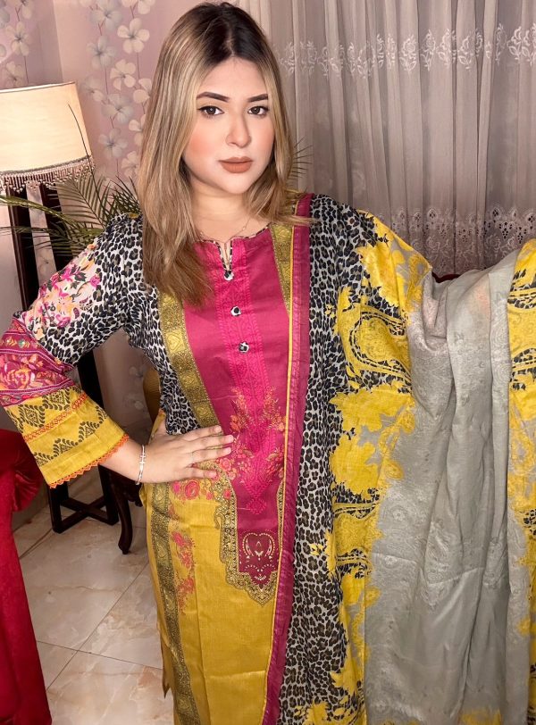 Premium Quality Al Karam Swiss cotton Lawn Three Piece